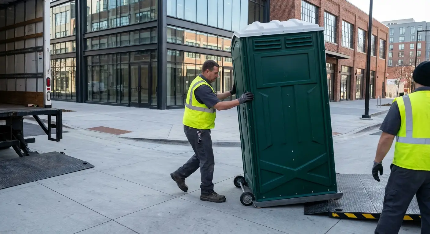 Portable restroom services in Rockledge Arts District