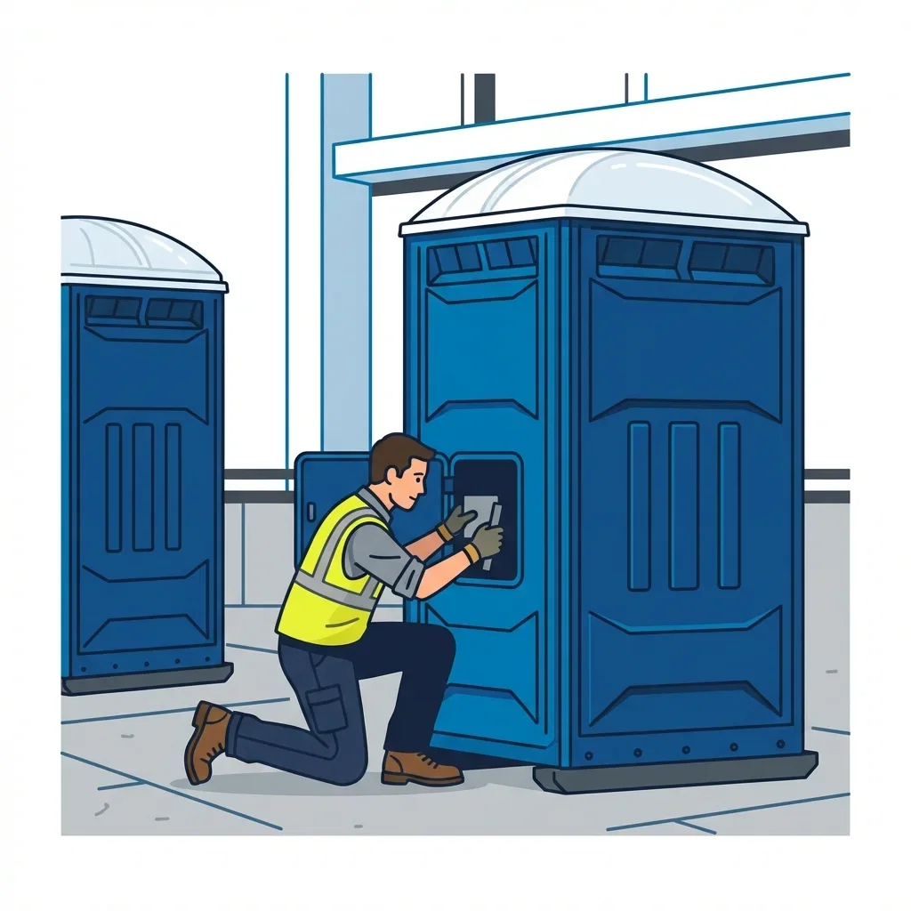 High-rise construction site sanitation logistics in Rockledge, FL